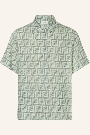 Fendi Kurzarm-Hemd gruen