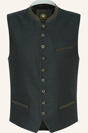 Hammerschmid Trachtenweste Richard Slim Fit blau