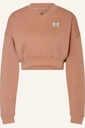 Under Armour Cropped-Sweatshirt Ua Rival Terry rosa