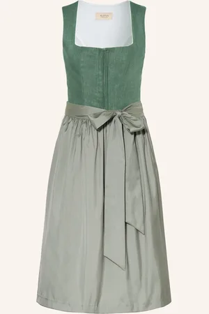 Alissa by Kinga Mathe Dirndl Festdirndl Mit Leinen gruen