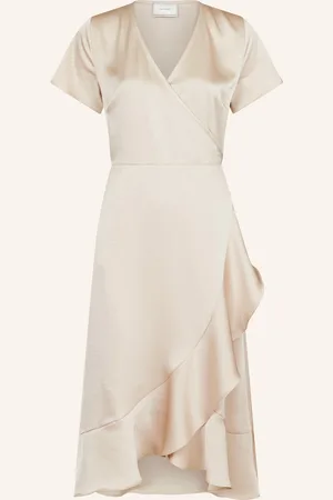 Neo Noir Cocktailkleid Magga Aus Satin beige