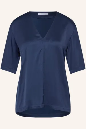 Samsøe Samsøe Samsøe Samsøe Blusenshirt Samelina Aus Satin blau