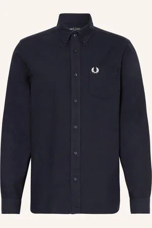 Fred Perry Hemd Regular Fit blau