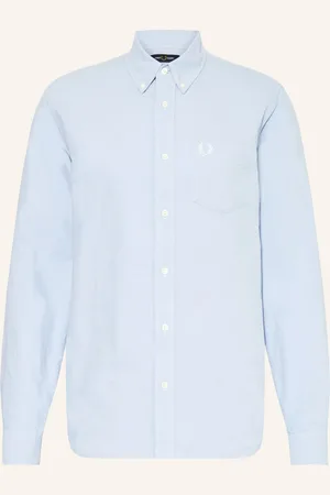 Fred Perry Hemd Regular Fit blau