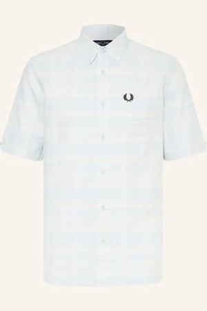 Fred Perry Kurarm-Hemd m7823 Regular Fit blau
