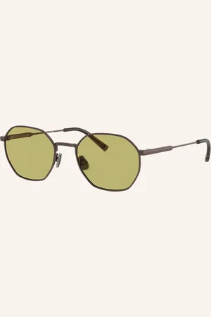 Brunello Cucinelli Sonnenbrille bc2003st Intarsia Rays braun