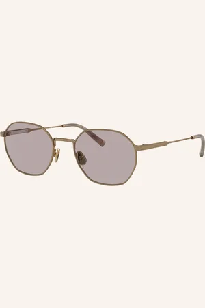 Brunello Cucinelli Sonnenbrille bc2003st Intarsia Rays gold