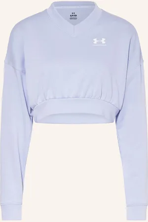 Under Armour Cropped-Sweatshirt Ua Rival blau