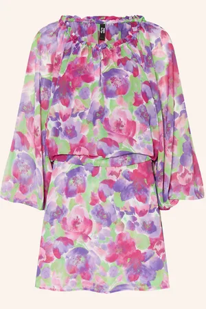 ROTATE Off-Shoulder-Kleid lila