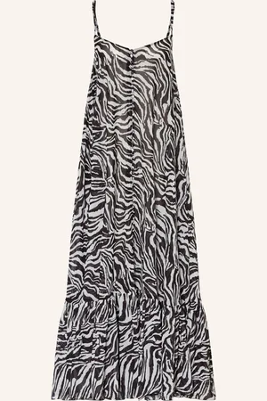 ROTATE Kleid Mit Rüschen schwarz