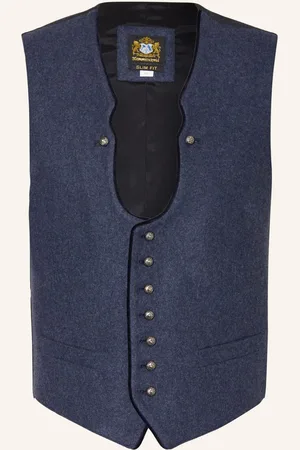 Hammerschmid Trachtenweste Vizenz Slim Fit blau