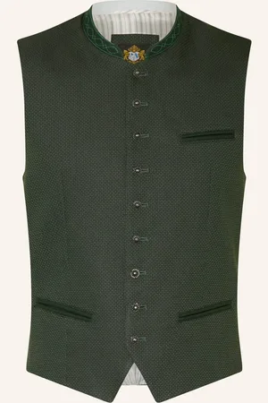 Hammerschmid Trachtenweste Mirko Slim Fit gruen
