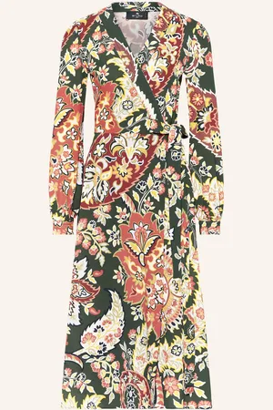 Etro Wickelkleid gruen