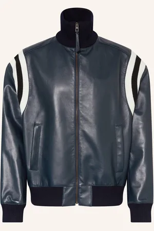 Loewe Lederjacke blau