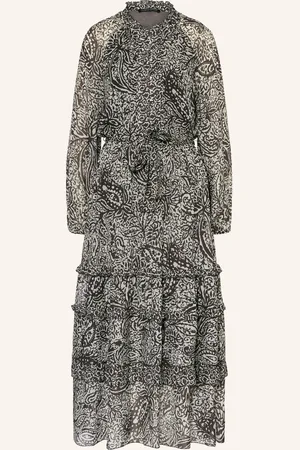 Luisa Cerano Kleid Mit Rüschen schwarz