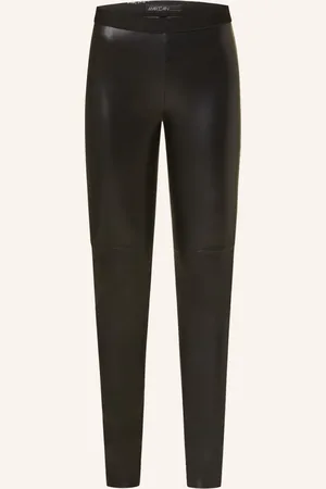 Marc Cain Leggings In Lederoptik schwarz