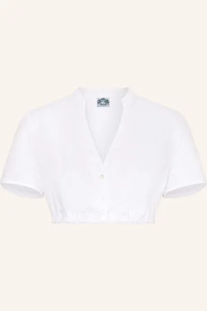 Hammerschmid Dirndlbluse Astrid Aus Leinen