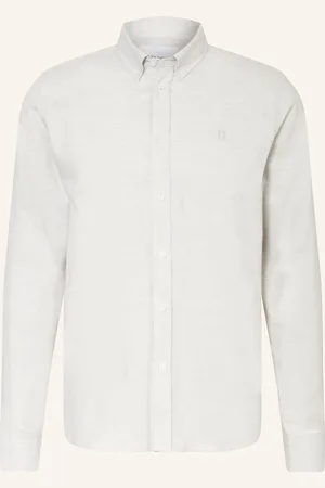 Les Deux Flanellhemd Desert Reg Regular Fit grau