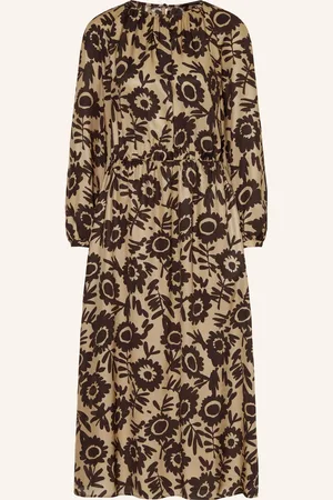 Luisa Cerano Seidenkleid beige