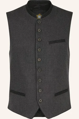 Hammerschmid Trachtenweste Rudi Slim Fit grau