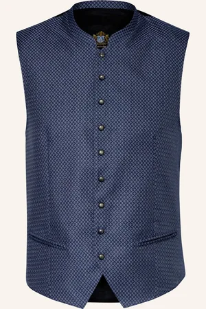 Hammerschmid Trachtenweste Nick Slim Fit blau