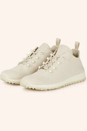 Jimmy Choo Sneaker Veles Mit Schmuckperlen beige