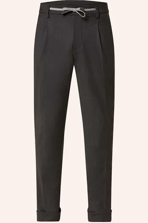 Masons Hose New York Im Jogging-Stil Extra Slim Fit grau