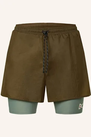 District Vision 2-In-1-Laufshorts gruen