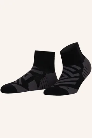 On Running Laufsocken Performance Mid Mit Mesh schwarz