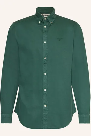 Barbour Hemd Romley Tailored Fit gruen