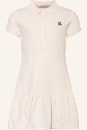 Moncler Piqué-Polokleid weiss