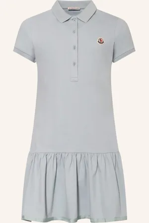 Moncler Piqué-Polokleid blau