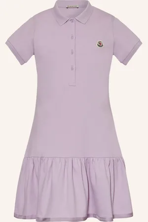 Moncler Piqué-Polokleid lila