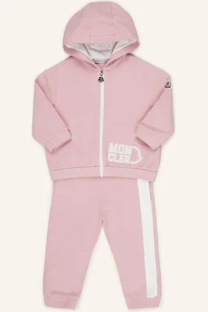 Moncler Set: Sweatjacke Und Sweatpants pink