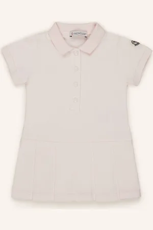 Moncler Piqué-Kleid rot