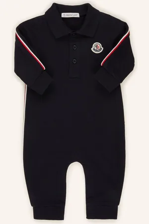 Moncler Piqué-Strampler blau