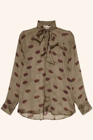 Stella McCartney Schluppenbluse Aus Seide beige