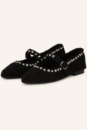 Ash Ballerinas Beatnik Mit Teddyfell Und Nieten