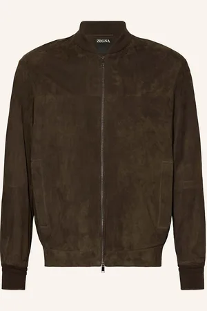 Ermenegildo Zegna Lederblouson beige