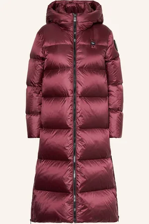 Blauer Daunenmantel Celia rot