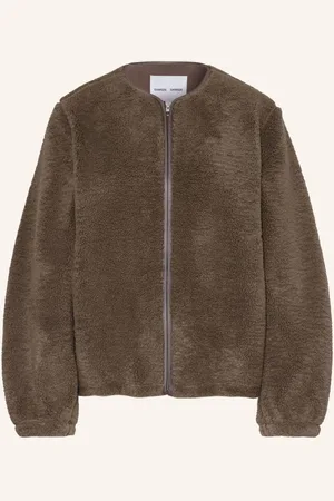 Samsøe Samsøe Samsøe Samsøe Teddyfell-Jacke Saautumn gruen