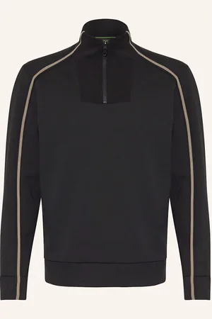HUGO BOSS Sweat-Troyer Mit Galonstreifen
