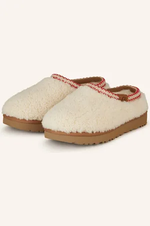 UGG Pantoletten Tasman Maxi Curly beige