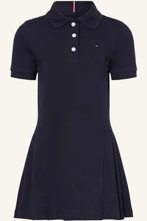 Tommy Hilfiger Piqué-Polokleid blau