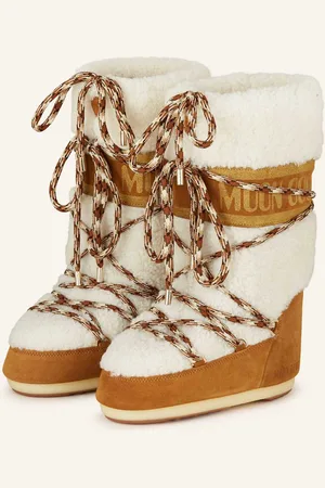 Moon Boot S Shearling braun
