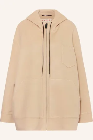 Marni Oversized-Wollmantel beige