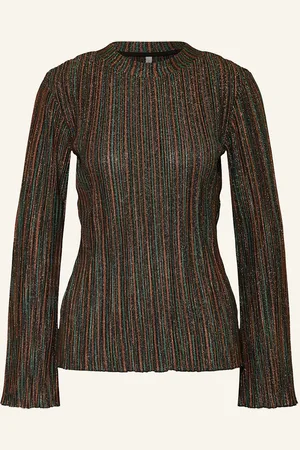 Summum Woman Longsleeve Mit Glitzergarn gruen