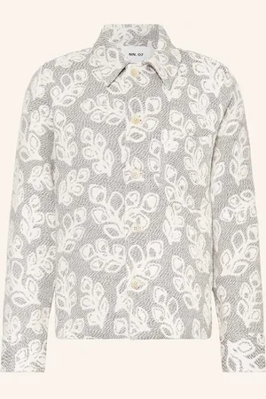 NN.07 Jacquard-Jacke Rahim weiss