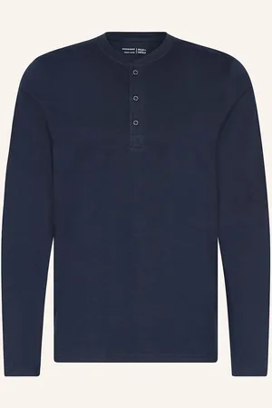 Schiesser Schlafshirt Mix+Relax blau