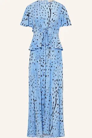Diane von Furstenberg Satinkleid Levana blau